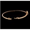Image 4 : 0.54 ctw Diamond Bangle Bracelet - 14KT Rose Gold