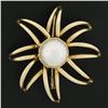 Image 3 : Tiffany & Co. Fireworks 18K Yellow Gold Mabe Pearl Large Open Spray Pin Brooch