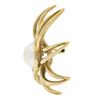Image 6 : Tiffany & Co. Fireworks 18K Yellow Gold Mabe Pearl Large Open Spray Pin Brooch