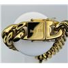 Image 4 : Huge 111.5 Gram 18 Kt Gold Plated Italian Link Bracelet