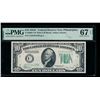 Image 1 : 1934C $10 Philadelphia FRN PMG 67EPQ