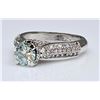 Image 2 : Sparkling 1.75 Ct VVs1 Lab Simulated Diamond Engagement Ring