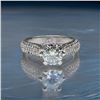 Image 4 : Sparkling 1.75 Ct VVs1 Lab Simulated Diamond Engagement Ring