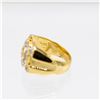 Image 3 : Men's 14 Kt Gold Plate 7.25  Cttw. Lab Simulated Diamond Ring.