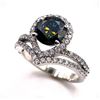 Image 3 : 2.5 Ct Golden Amber Green Lab Simulated Diamond Ring