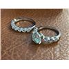 Image 2 : 3.00 CT GRA CERTIFIED ROUND BRILLIANT CUT MOISSANITE STONE VVS BLUE COLOR SET WITH 3 PER SIDE OF CUB