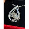 Image 2 : 1.00 CT FLOATING GRA CERTIFIED ROUND BRILLIANT CUT MOISSANITE STONE VVS D COLOR WITH 10 ROUND BRILLI