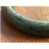 Image 2 : EMERALD GREEN JADE BANGLE WITH ELEGANT FLORAL DESIGN WITH CERTIFICATE AND GIFT BOX
