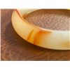 Image 2 : COLORED JADE BANGLE WITH ELEGANT FLORAL DESIGN WITH CERTIFICATE AND GIFT BOX