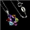 Image 2 : Multiple Gemstone (Citrine, Mozambique Garnet, Peridot, Rhodolite Garnet, Sky Blue Topaz) With Big C