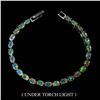 Image 1 : Powerful Play Of Colour Opal Bracelet in 14k White Gold-Plated 925 Sterling Silver â€[x=#82