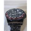 Image 2 : Rolex GMT Master date Replica watch. Black Dial, Red/Black Rotating Bezel, Black Stainless-Steel Cas