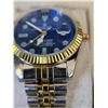 Image 2 : Rolex Submariner Perpetual Date Replica Watch. Blue Dial With Golden fluted Bezel. Stainless Steel C