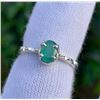Image 2 : 3 ct Certified Gram Emerald gemstone RIng ($2,126 Appraisal)