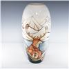 Image 2 : Moorcroft Pottery by Anji Davenport Trial Vase, Highland Stags