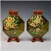Image 2 : Pair of Doulton Lambeth by Josephine Durtnall Faience Flasks
