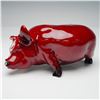 Image 2 : Royal Doulton Flambe, Large Pig Snorting