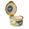 Image 1 : Moorcroft Snowdrop Enamel Box with Original Box