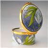 Image 3 : Moorcroft Snowdrop Enamel Box with Original Box