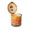 Image 1 : Moorcroft Porcelain Jewelry Box, Golden Trees