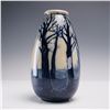 Image 2 : Royal Doulton Blue Flambe Landscape Scene Vase
