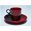 Image 3 : Royal Doulton Rare Flambe Sung Cup & Saucer w/ Fish Design