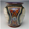 Image 2 : Doulton Lambeth by Hannah Barlow Stoneware Dog Multi Panel Vase