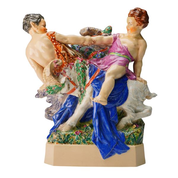 Charles Vyse Figurine, The Tug of War