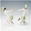 Image 2 : Pair of Michael Sutty Porcelain Figurines, Harlequin and Columbine