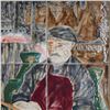 Image 2 : Original Cobridge Stoneware Framed Tile Panel, The Potter at Work