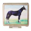 Image 1 : UR - Alpaca German Silver-Plated Equestrian Theme Cigarette Case Box