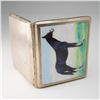 Image 3 : UR - Alpaca German Silver-Plated Equestrian Theme Cigarette Case Box