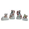 Image 1 : 4pc Staffordshire Miniature Figural Groups