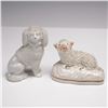 Image 3 : 4pc Staffordshire-Style Dog and Sheep Grouping