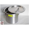 Image 1 : APPROX 12 US QUARTS ALUMINUM STOCK POT W/ LID
