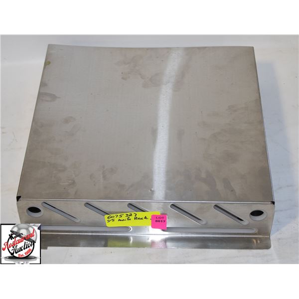 STAINLESS STEEL KNIFE RACK 12" X 13" X 2.5"