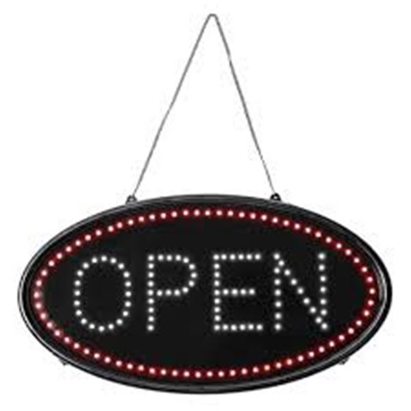 BRAND NEW COTTONORE LED OPEN SIGN DUAL MODE