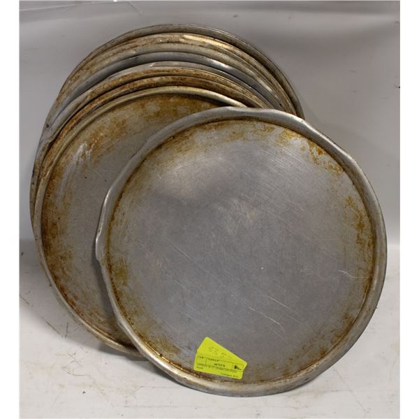 APPROX 18 12" DIAMETER PIZZA PANS