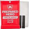 Image 1 : NEW PREPARED HERO EMERGENCY FIRE BLANKET 40X40"