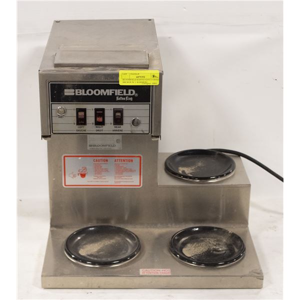 BLOOMFIELD KOFFEE KING COFFEE BREWER W/ 3 WARMERS