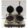 Image 2 : FUGI DUAL WAFFLE MAKER * LEFT HANDLE IS BROKEN *