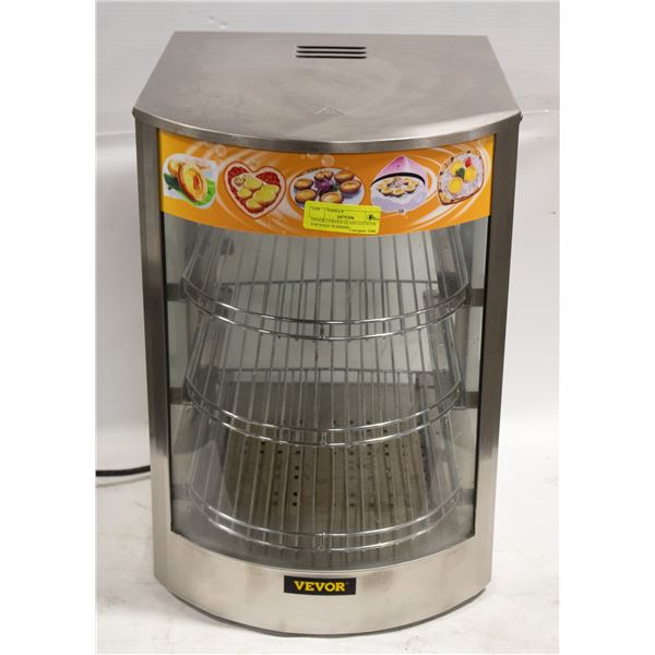 VEVOR CURVED GLASS COUNTER TOP FOOD WARMER