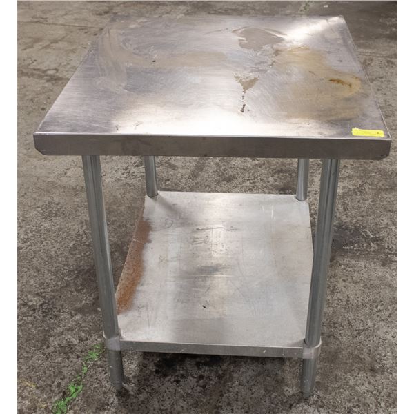 36" X 30" X 34" STAINLESS STEEL WORK TABLE W/