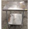 Image 1 : 36" X 30" X 34" STAINLESS STEEL WORK TABLE W/