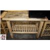 Image 1 : BANK SEIZURE: 47" X 21" X 36" WOOD BUTCHER BLOCK