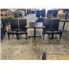 Image 1 : BANK SEIZURE: 35" X 35" X 29" DINNING TABLE W/ 4