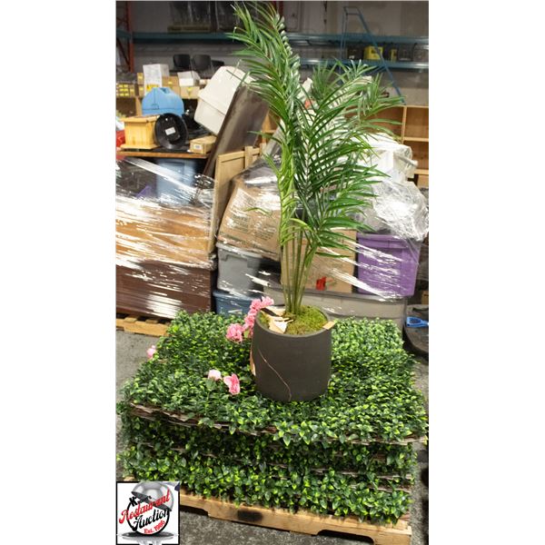 BANK SEIZURE: PALLET OF FAUX PLANT DECOR