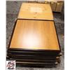 Image 1 : PALLET OF 20 - 28" X 28" X 1.5" WOOD TABLE TOPS