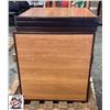 Image 1 : PALLET OF 22 28" X 28"  X 1.5" WOOD TABLE TOPS