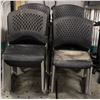 Image 1 : 32 BLACK PLASTIC STACKING CHAIRS